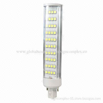 G24 LED Bulb with 9/10W Power and 850lm Lumen, Heat-sink is High-purity Aluminum Alloy Housing